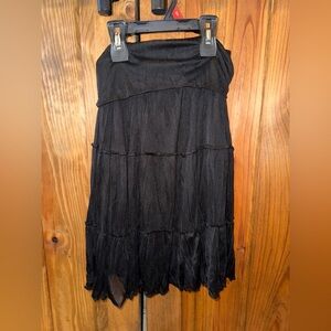 Elegant Black Tiered Skirt